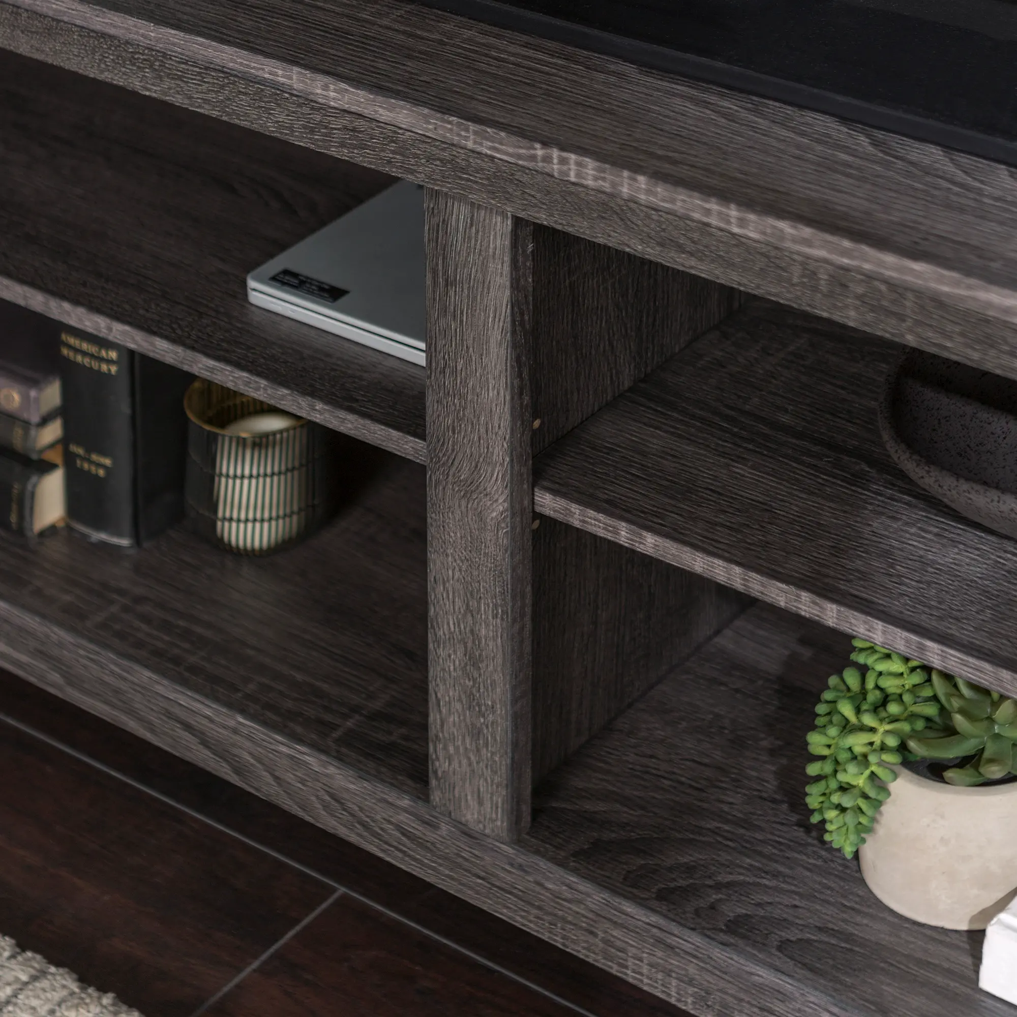 W58CSPCL Transitional Charcoal TV Stand Media Console (58 Inch)-2