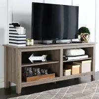 W58CSPAG Driftwood Contemporary TV Stand