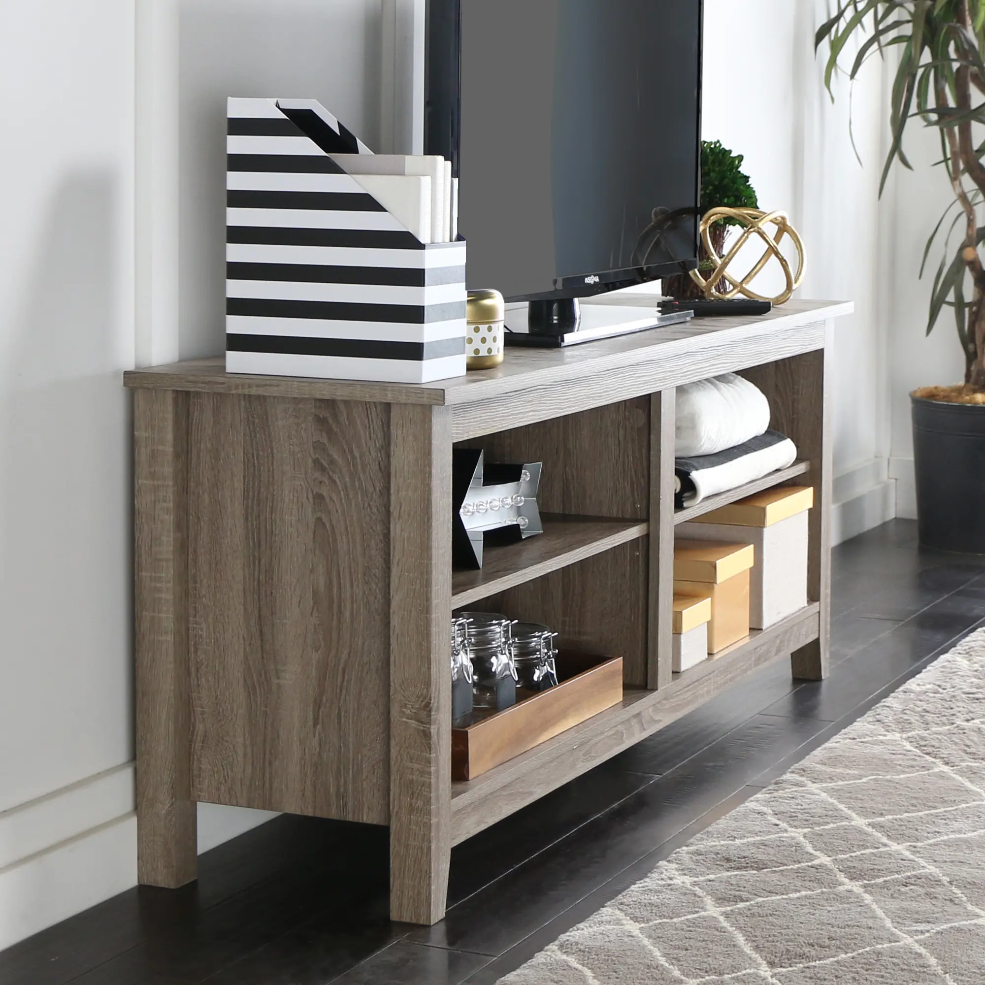 W58CSPAG Driftwood Contemporary TV Stand-2