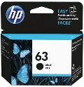 F6U62AN#140/63-BLACK HP 63 Black Original Ink Cartridge