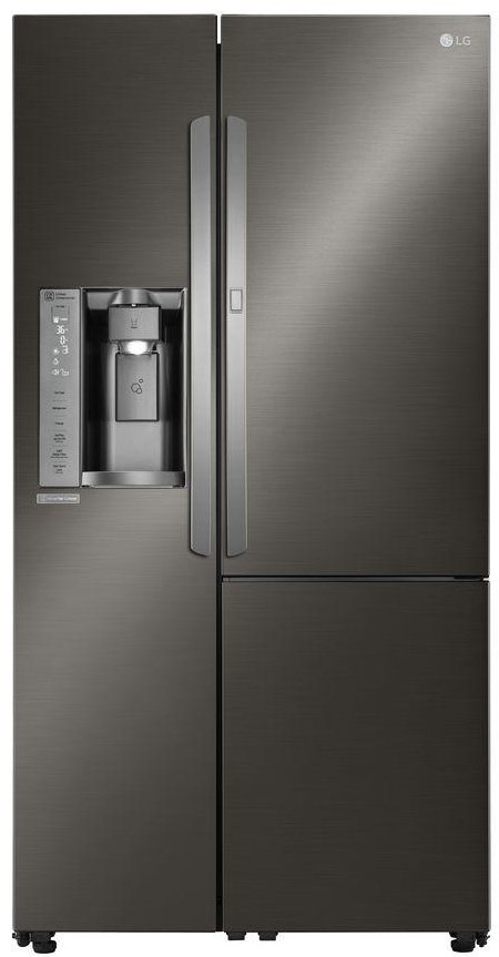 LSXS26366D LG 26.1 cu ft Side by Side Door-in-Door Refrigerator - 36 W Black Stainless Steel-1