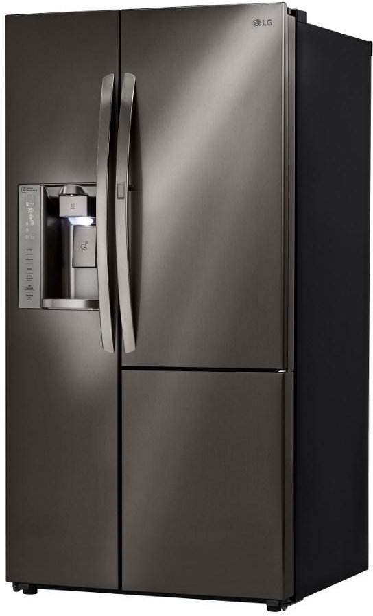 LSXS26366D LG 26.1 cu ft Side by Side Door-in-Door Refrigerator - 36 W Black Stainless Steel-2