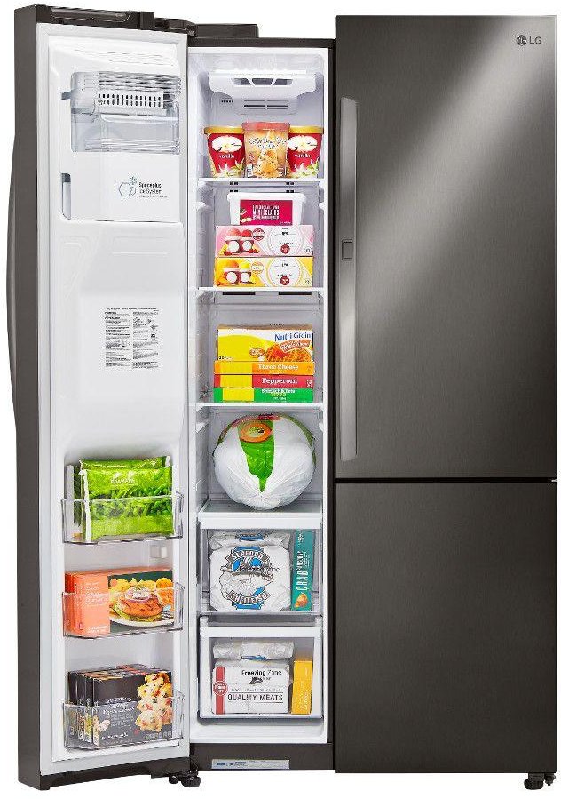 LSXS26366D LG 26.1 cu ft Side by Side Door-in-Door Refrigerator - 36 W Black Stainless Steel-5