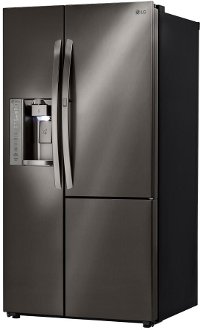 LSXS26366D LG 26.1 cu. ft. Side by Side Door-in-Door Refrigerator - 36 Inch Black Stainless Steel-2