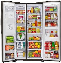 LSXS26366D LG 26.1 cu. ft. Side by Side Door-in-Door Refrigerator - 36 Inch Black Stainless Steel-6