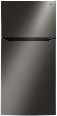 LTCS24223D LG 23.8 cu. ft. Top Freezer Refrigerator - 33 Inch Black Stainless Steel