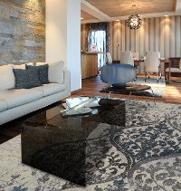 10 x 13 X-Large Gray and Linen Area Rug - Grand Tour -4