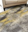 3 x 5 Small Yellow and Gray Area Rug - Modern Grays-4