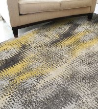MG531GR3X5 3 x 5 Small Yellow and Gray Area Rug - Modern Grays-4