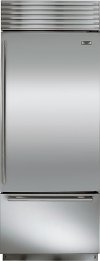BI-30U/S/TH-RH Sub-Zero 30 Inch Classic Bottom Freezer Refrigerator - Right Hinge