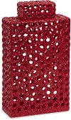 Tall Red Cutwork Urn