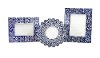 8 Inch Blue and White Ceramic Picture Frame