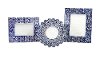 10 Inch Blue and White Ceramic Picture Frame