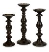 14 Inch Black Pillar Candle Holder
