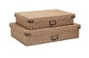 Clearance 15 Inch Tan Burlap Document Box