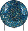 2 Piece Mosaic Multi Color Charger and Stand
