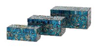 6 Inch Peacock Mosaic Box