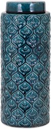 15 Inch Blue Iris Canister