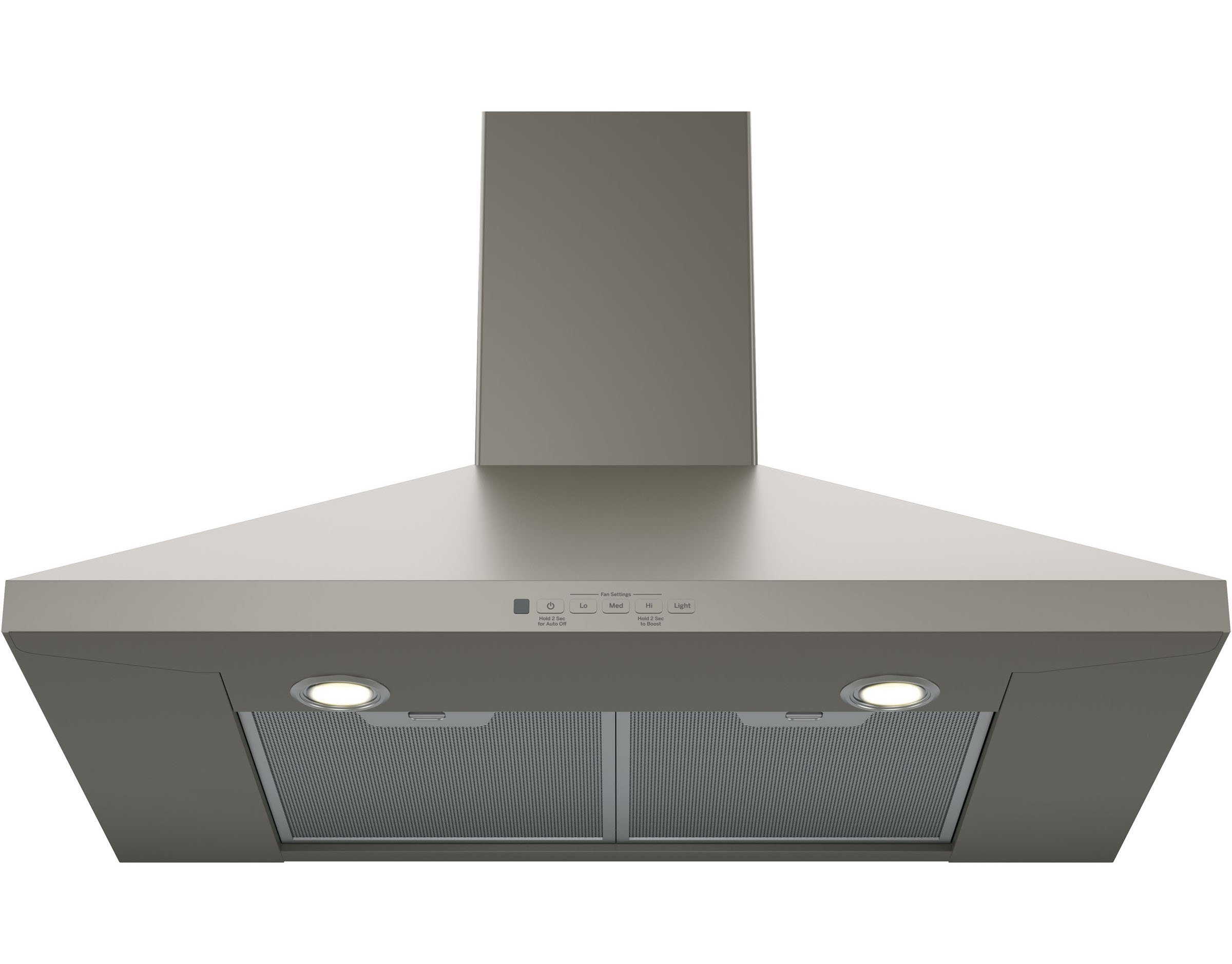 JVW5301EJES GE 30 Inch Pyramid Chimney Hood - Slate-2