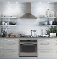 JVW5301EJES GE 30 Inch Pyramid Chimney Hood - Slate-4