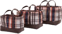 11 Inch Multi-Color Ski Lodge Basket with Handles