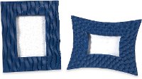 9 Inch Marine Blue Picture Frame
