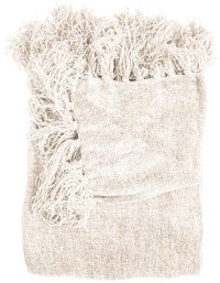 Cream Chenille Throw
