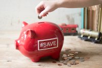 Red Ceramic Piggy Bank
