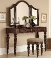 Traditional Brown 3 Piece Vanity Set - Arbor Place