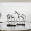 Assorted Polished Aluminum Let's Graze Horse Sculpture