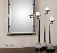 27 Inch Dark Oil Rubbed Bronze Candle Holder