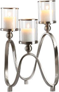 Brushed Nickel Candelabra