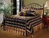 1332/METALBED5/0 Clearance Dusty Bronze Queen Metal Bed - Huntley