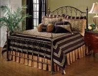 1332/METALBED5/0 Dusty Bronze Queen Metal Bed - Huntley
