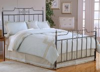 1641/METALBED6/6 Amelia Black King Metal Bed