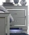 Allura Gray Nightstand with LED Lighting