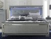Contemporary Gray Queen Bed - Allura