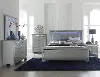 Clearance Allura Gray 4 Piece Queen Bedroom Set