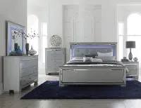 Allura Gray 4 Piece King Bedroom Set