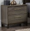 Gray & Black Contemporary Nightstand - Oxon