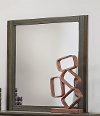 Clearance Contemporary Gray and Black Mirror - Oxon