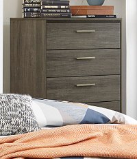 Gray & Black Contemporary Chest of Drawers - Oxon