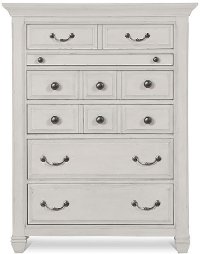 Classic Vintage White Chest of Drawers - Hancock Park