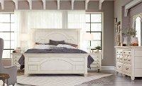 White Classic Cottage 6 Piece Queen Bedroom Set - Hancock Park