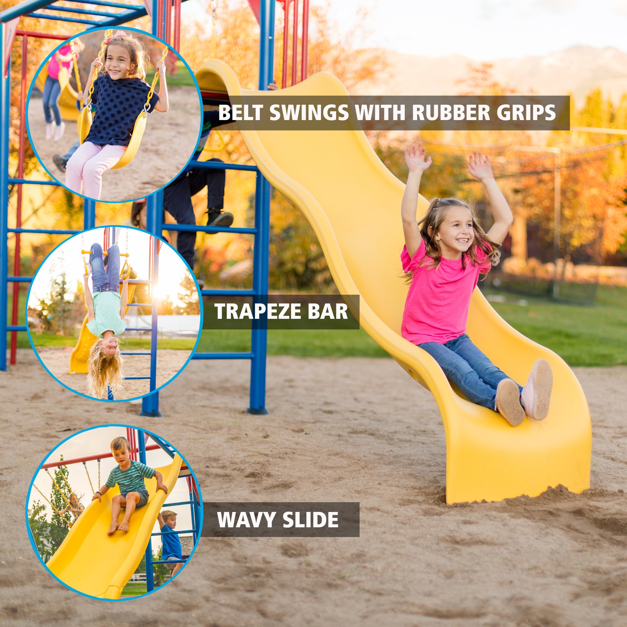 90177 Lifetime Products Monkey Bar Swing Set-7