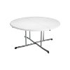 80326 Lifetime 5 Foot Fold in Half Round Table White