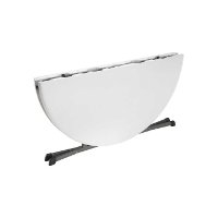 80326 Lifetime 5 Foot Fold in Half Round Table White-3