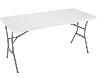80335 Lifetime 5 Foot Fold in Half Folding Table