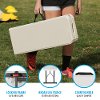 80309 Lifetime White Granite 6' Fold-in-Half Bench-6