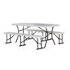 80348 Lifetime 6 Foot Fold-in-Half Recreation Table Set White